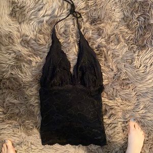 Bebe sheer halter top/tank top